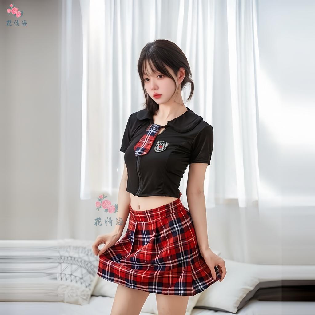 Sex lingerie sexy pure desire uniform seduction cosplay cute plaid student outfit