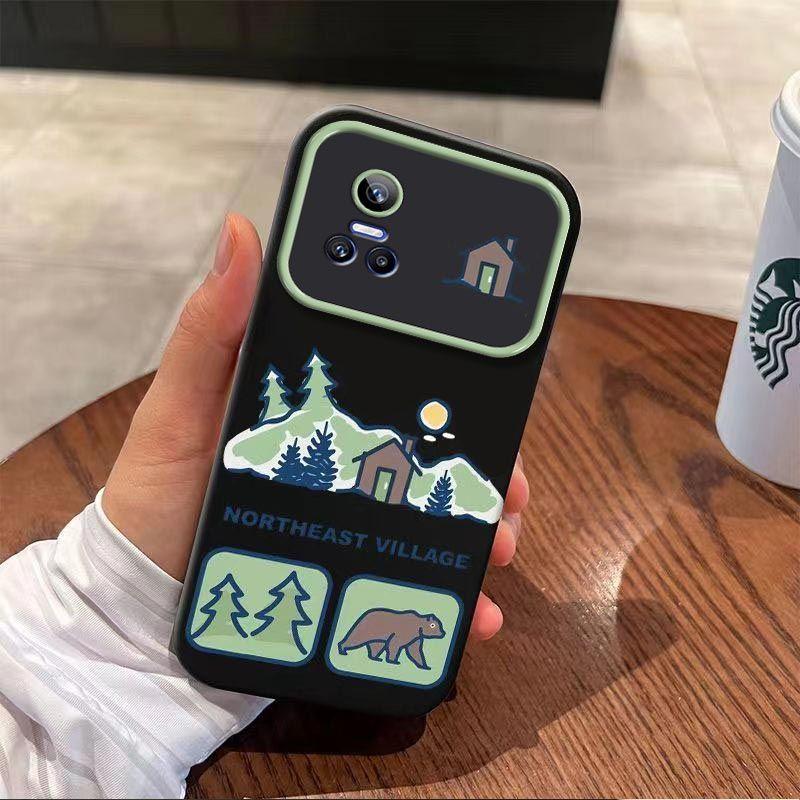 

REALMEGTNeo3 Mobile Phone Case Silicone Protective Case Window Simple Matte New Cartoon All-inclusive realmeGTNeo3