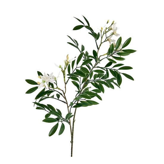 Locust Tree Branch Fake Silk Leaves 38 Flower with Inch Long Faux Pagoda Tree Stem