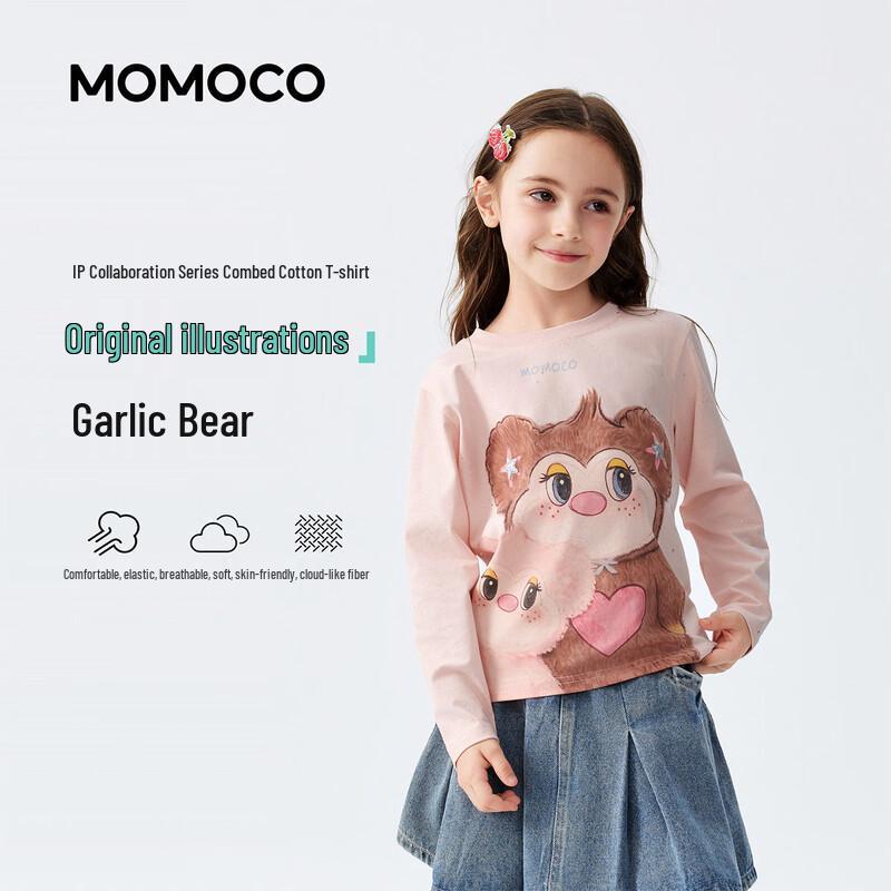 MOMOCO Girls  Original Illustrator Long Sleeve T-Shirt 110