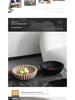 Nordic Style Grooved Ruffled Fruit Bowl Ornament - Creative Art Display for Model Room Decoration