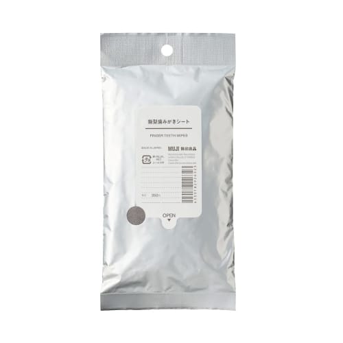 MUJI Finger-shaped Toothbrushing Sheet Width 50 x Length 120mm 82926323 12 pieces