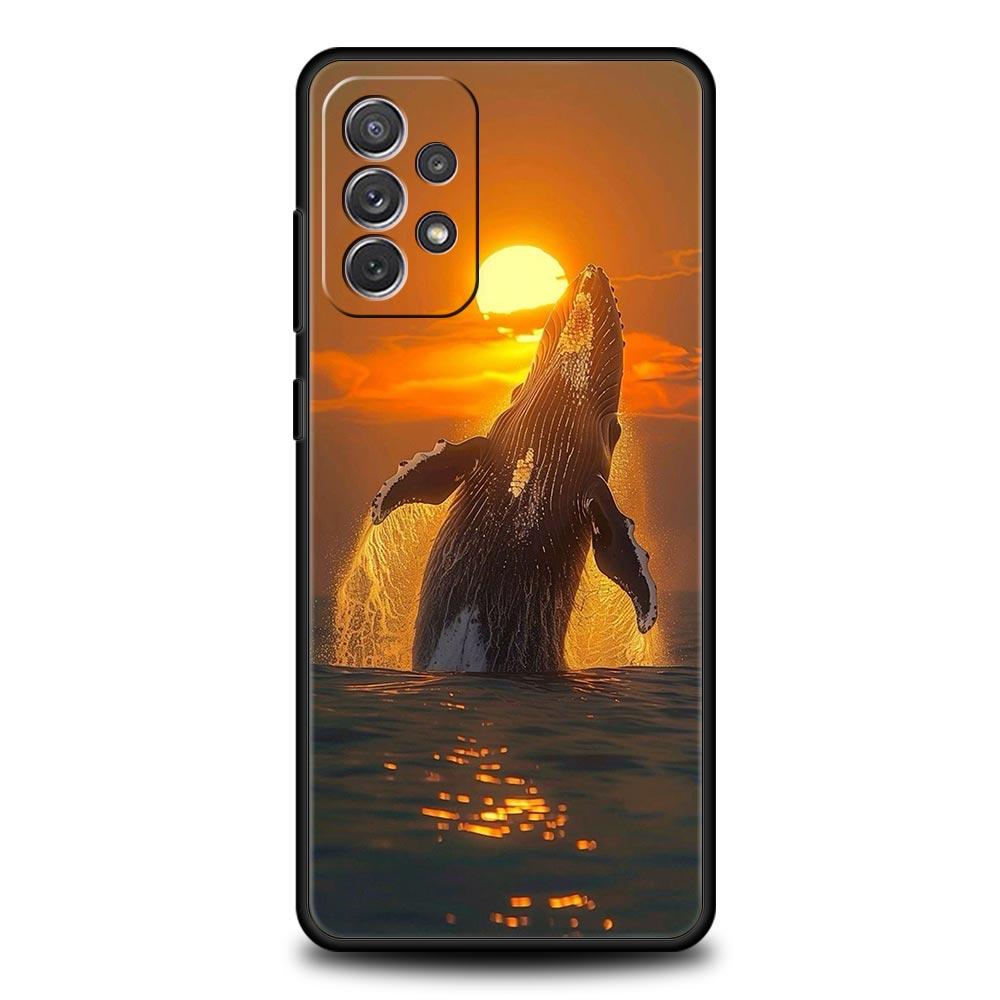Phone Case For Samsung A17 A15 A13 A51 A71 A41 A31 A21S A07 A05 A35 A55 A23 A25 A33 A53 A73 5G Cover Seaside Scenery Wave Beach