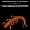 Wobblers Design 0.35g/40mm TPE Fishing Lures TPE Soft Material Mini Worm Baits Worm Shape Silicone Artificial Baits Carp Fishing