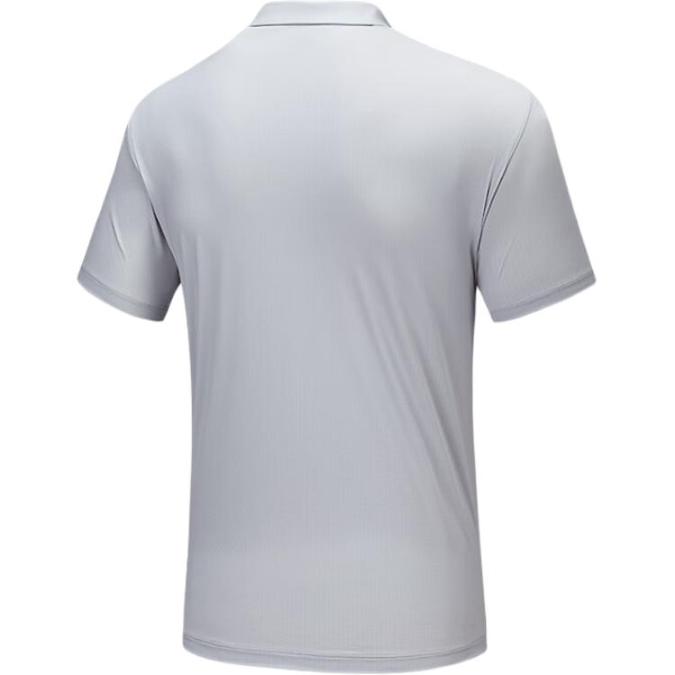 Anta Soft Solid Color Comfortable Versatile Breathable Casual Polo Shirt Men Tops 152537102-1
