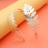 RechicGu Leaf Tree Bracelet Upper Arm Cuff Armlet Bangle Bracelet Armband Greek Roman Laurel Christmas Tree Leaf Festival Bridal