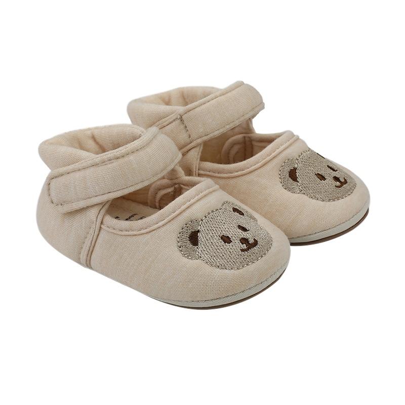 

Детская весенне-летняя модная нескользящая обувь для малышей с милым мультяшным принтом медведя и мягкой подошвой, повседневная обувь 11