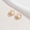 A Pair of Fashionable and Versatile Small Circle Earrings with New Ins Trendy Ear Loops and Women's Ear Buckle Design Sense