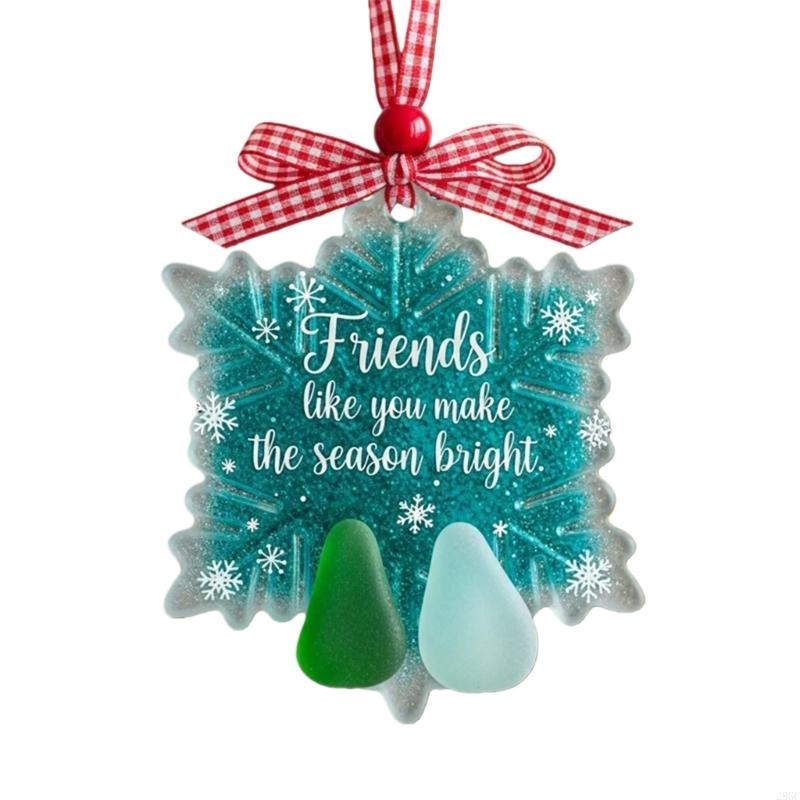 28GC Holiday Auto Decors Acrylic Christmas Ornament Safe Car Interior Hanging Ornament