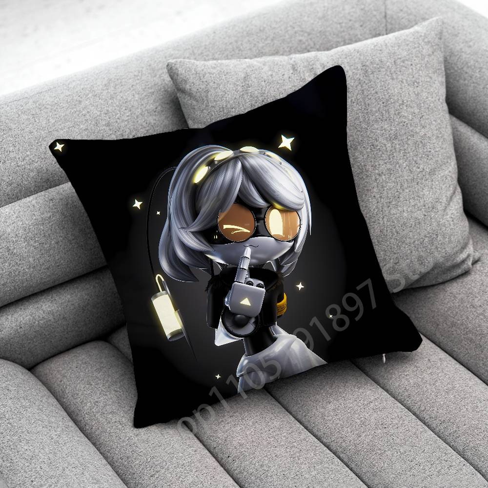 M-Murder Drones Doll N J Uzi Throw Pillow Case For 50x50cm 40x40cm 55x55cm 45x45cm 30x30cm Square Bedroom Pillowcase Cover
