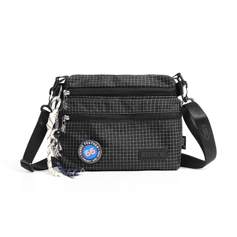 Water-repellent Outdoor Crossbody Bag Lightweight Shoulder Bag Commuter Small Square Bag