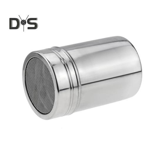 

Сито для специй из нержавеющей стали с крышкой, вращающаяся крышка с мелкой сеткой, банка для приправ для перца, кофейного порошка, специй для барбекю, пищевая соль, сахарница M