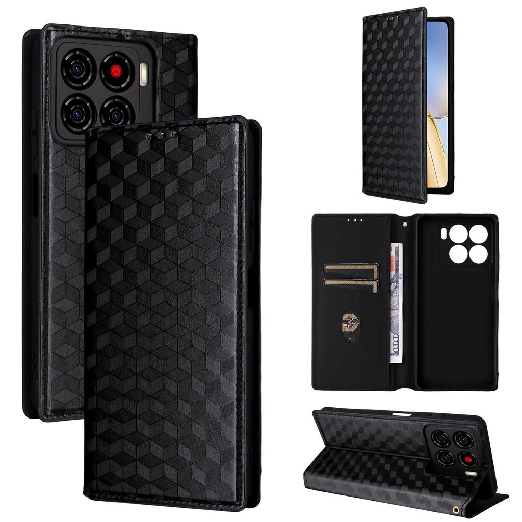 Flip Cover für ZTE Blade A56 PU-Leder Ganzkörperschutz [RFID-Blockierung] Handyhüllen Brieftaschenkoffer