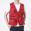 Men's Casual Multi-Pocket Mesh Vest for Fishing & Photography - Sleeveless Outdoor Spring/Autumn