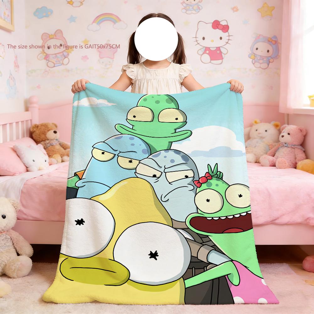 Blanket Funny For Soft Throw Blanket O-Opposites for Cartoon Picnic S-Solar Bed Sofa Home Bedroom Cozy Warm Comfortable