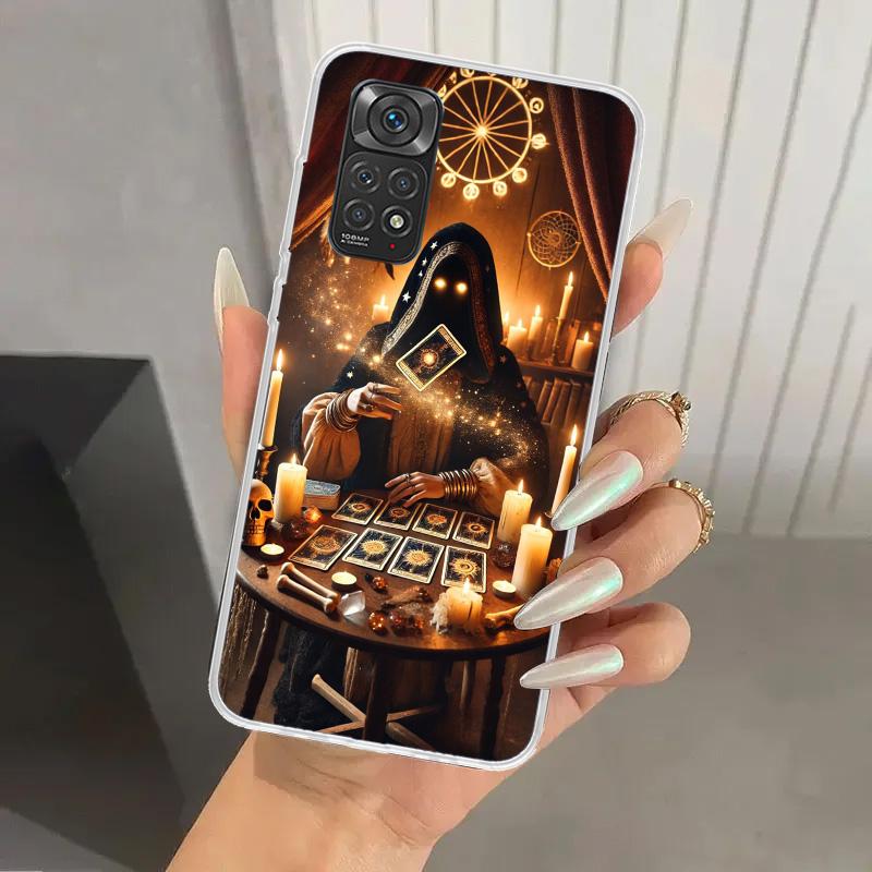 Witch Tarot Card Phone Case for Xiaomi Redmi Note 15 14 14S 13 12S 12 Pro 11S 11 Plus 11T 11E 10S Soft Funda Print Shell Redmi N