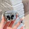 Japan and Korea ins silver three-dimensional glitter butterfly suitable for AirPods 1 generation protective case 1/1 generation pro1 earphone case 