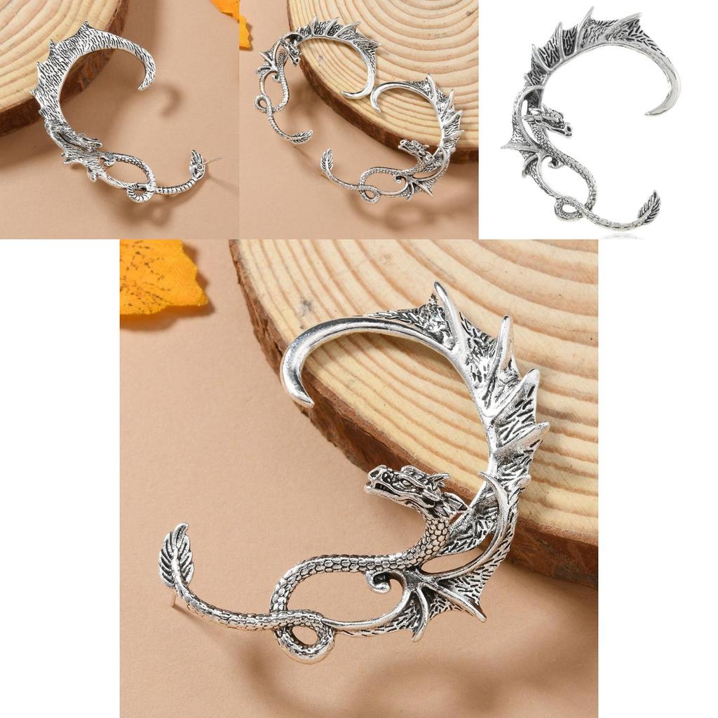 Alloy Dragon Earrings For Men Women Punk Gothic Jewelry