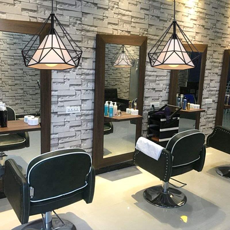 Influencer Friseursalon Retro-Kronleuchter mit Diamant-Dekoration für Friseursalon oder Milchteeladen