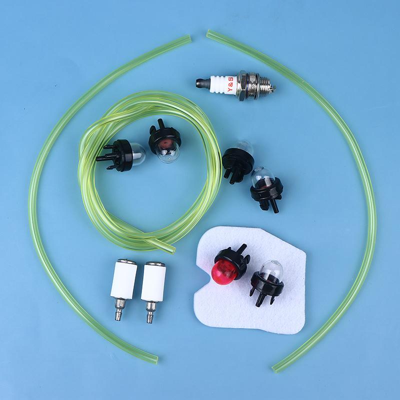 1 Set grundierter Primer mit Kraftstoffleitung Vergaser Ölblase Kraftstoffpumpe Primer für Trimmer Freischneider Kettensäge Vergaser Teile
