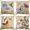 Vintage Flower And Bird Pillows, Sofa Cushions, Living Room Decorations, Pillowcases