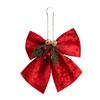 Classical Joyful Bows Ornament Cloth Designs Christmas Tree Fabric Decors Ideal for Christmas Decorations Year After Year
