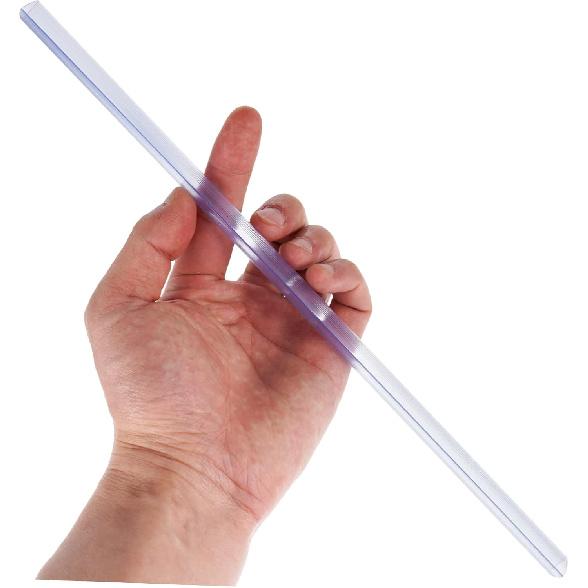 NUOBESTY 10pcs A4 Slide Binder Binding Bars for Report Covers Plastic Binding Bars Clear Binder Clear Slides Folders Plastic Paper Binder Plastic