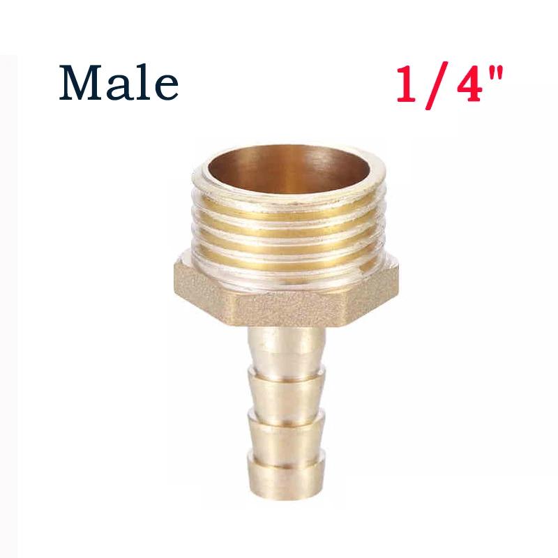 

1~100pcs 1/4 4~19MM Pagoda Connector Hose Barb Connector Hose Thread Male/Female Brass Water Pipe Fittings 1 pcs&6mm