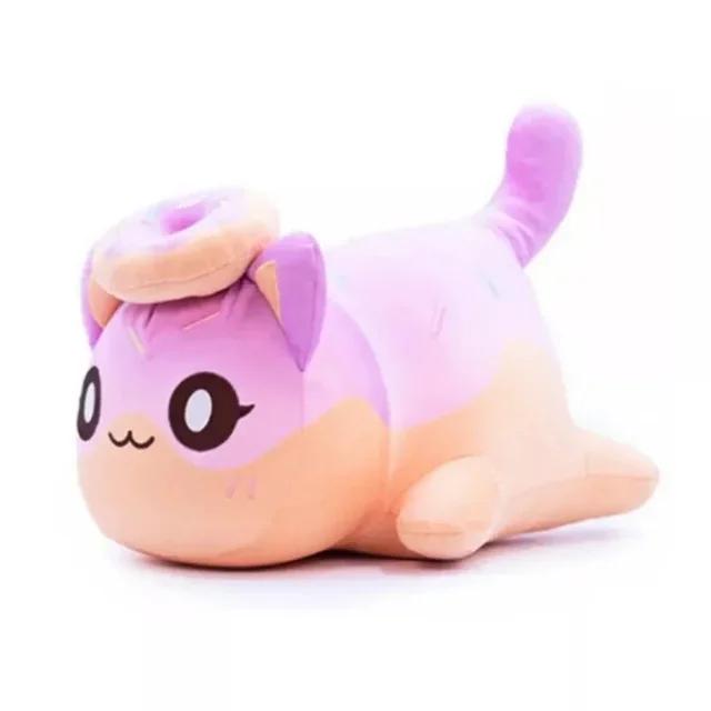 Aphmau Meows Peluche Gatto Morbido Meemeow Peluche Ripieno Ciambella Gatto Peluche Kawaii Patatine Fritte Cheeseburger Bambola Cibo Regali di Natale