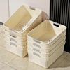 Stackable Vented Organizer Baskets Multi Size with Handles for Efficient Office Supplies Storage