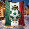 Club Santos Laguna Pattern Blanket for Home Decoration, Bed, Sofa, Car Travel, Camping, Suitable for All Seasons, Birthday Christmas Gift