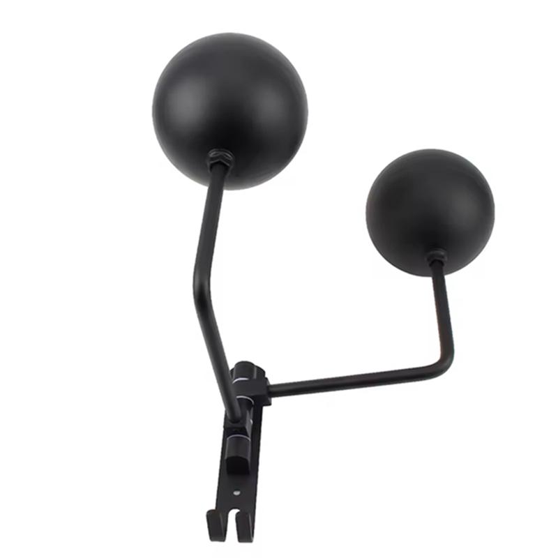 Helmet Holder For Motorcycle Dual-Ball Steel Wall Mount Bike Helmet Rack 180° Rotation With Hook Metal Hanger