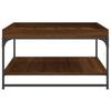  Coffee Table, Brown Oak, 80x80x45 Cm