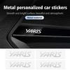 Car Window Wiper Stickers Metal Emblem Car Logo Sticker for Toyota Yaris Auto Decor Accessories