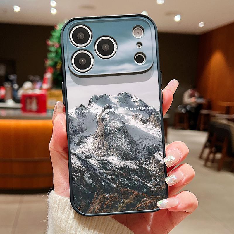 

Mountains and Rivers Scencery Case For iPhone 17 Pro Max iPhone 16 15 14 13 Pro Max Magnetic For Magsafe Hybrid TPU+PC Matte Cover iPhone 16E/17E чорний