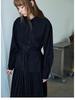 Spring Casual Lapel Modal Shirt with Lace-up for Women - Cloud-like, Solid Color