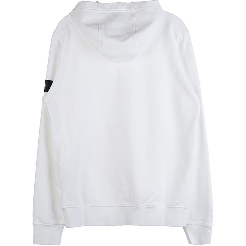 Stone Island Hoodie With Logo Long Sleeve Pullover Kids hoodies White 761661640-V0001