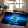 Custom Rug BIRMINGHAM CITY Pattern Print Name Text Soft Non‑Slip Floor Carpet for Home Indoor Decoration