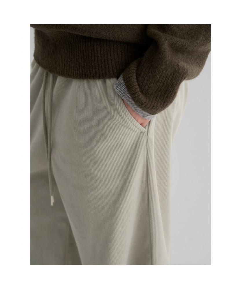 8SECONDS Soft Corduroy Elastic Pants Khaki