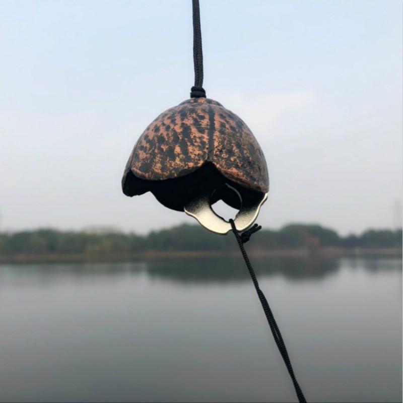 Japanese Style Cast Iron Wind Chime Decorative Hanging Ornament With Floral Home Interior