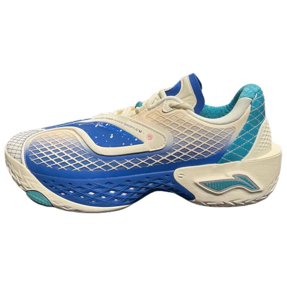 

Li-Ning Lightweight Shock Absorption Low Top Basketball Shoes Men sneakers White Blue ABFW003-2 45