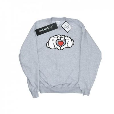 Womens/Ladies Mickey Mouse Heart Hands Sweatshirt