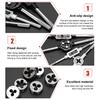 Metal Carbon Steel Tapping Tooth Set with Storage Box Durable Wear-Resistant High Precision Wide Size Range Tapping Tooth Kit