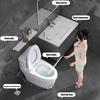 Hand Shower For Toilet Handheld Toilet Water Sprayer With Hose Leak-Proof Connection Water-Saving Cleaning Tool For Baby Wash