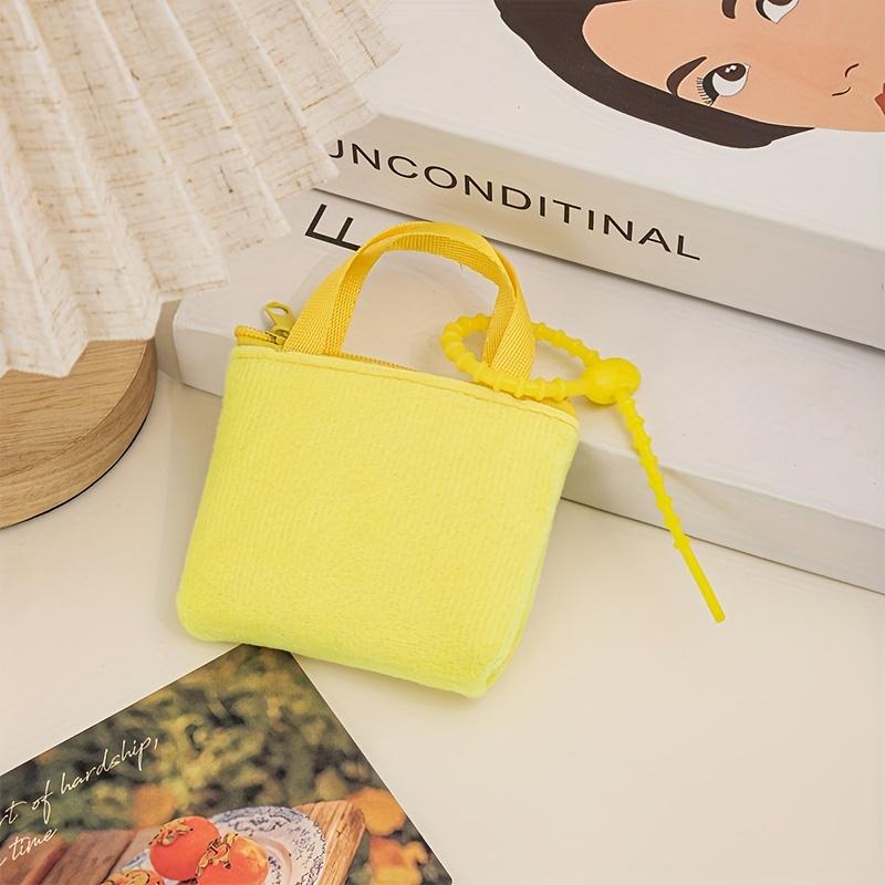 1pc Cute Mini Crossbody Bag for Women - Portable Pouch with Keychain Strap, Compact Travel Organizer