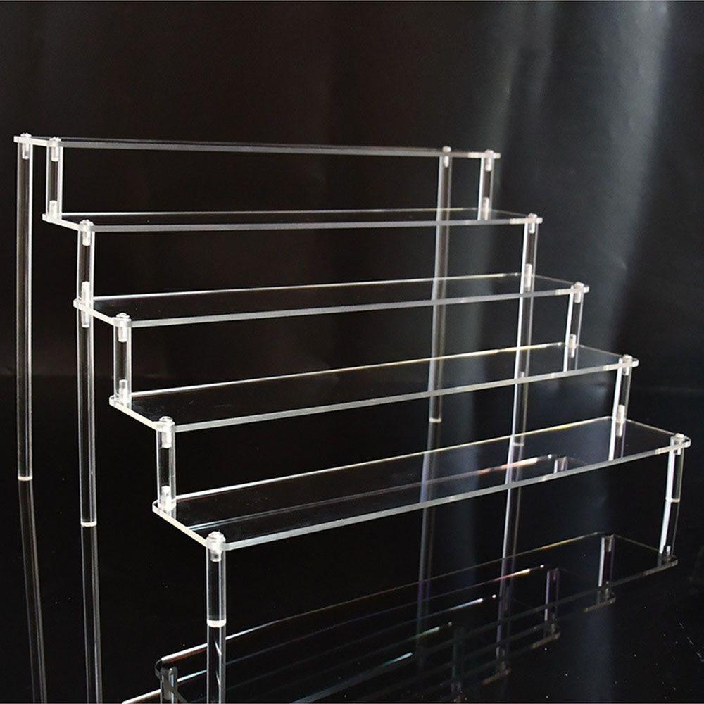 Acryl-Displayständer Keramik-Aufbewahrungsregal Puppen-Tonfiguren-Displayständer Transparente Leiter Make-up-Ordnungsregal