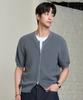 Hyoji 26 Ss Washable Cotton Two-Way Round Knit Zip-Up Cardigan (5 Colors)