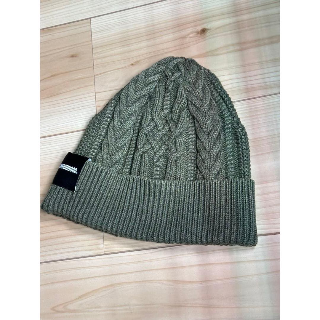 Used NEIGHBORHOOD WASHED CABLE BEANIE hat