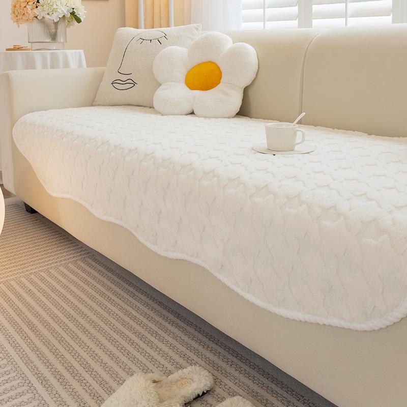 

Подушка для дивана с рисунком «гусиные лапки» Утолщенная зимняя подушка специальной формы Нескользящая кожаная подушка для дивана с прямым рядом Новый тканевый чехол 90*70cm