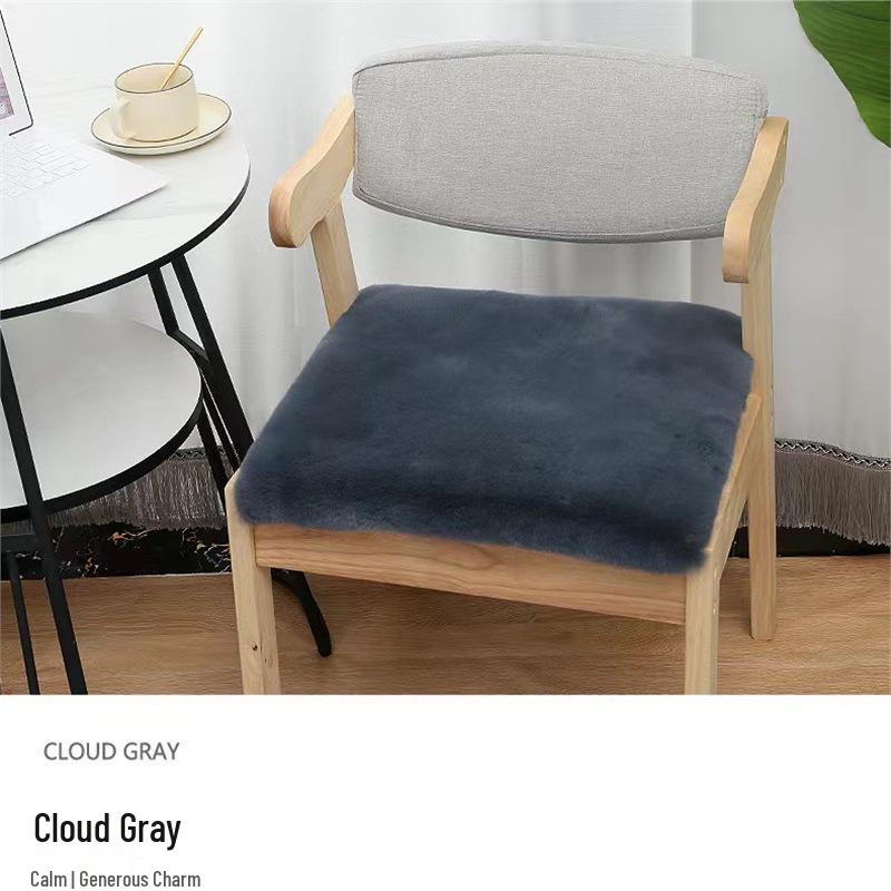 Universal Non-Slip Thickened Plush Chair Cushion for Office, Home, Classroom, or Restaurant